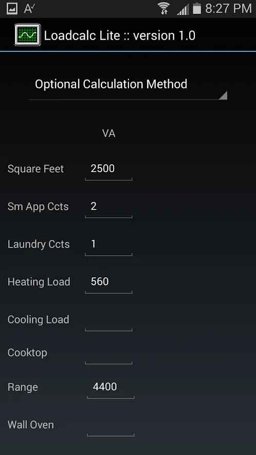 Loadcalc Lite | Indus Appstore | Screenshot