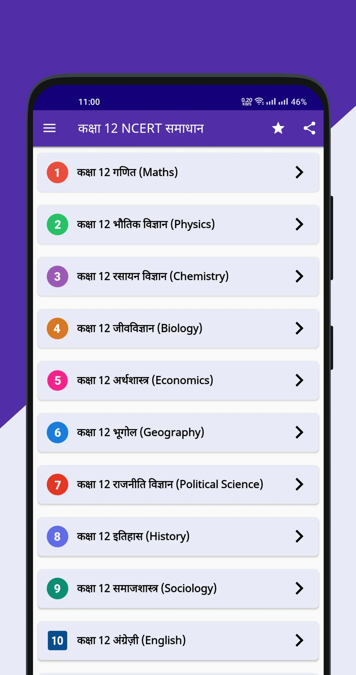 Class 12 NCERT Solutions Hindi | Indus Appstore | Screenshot