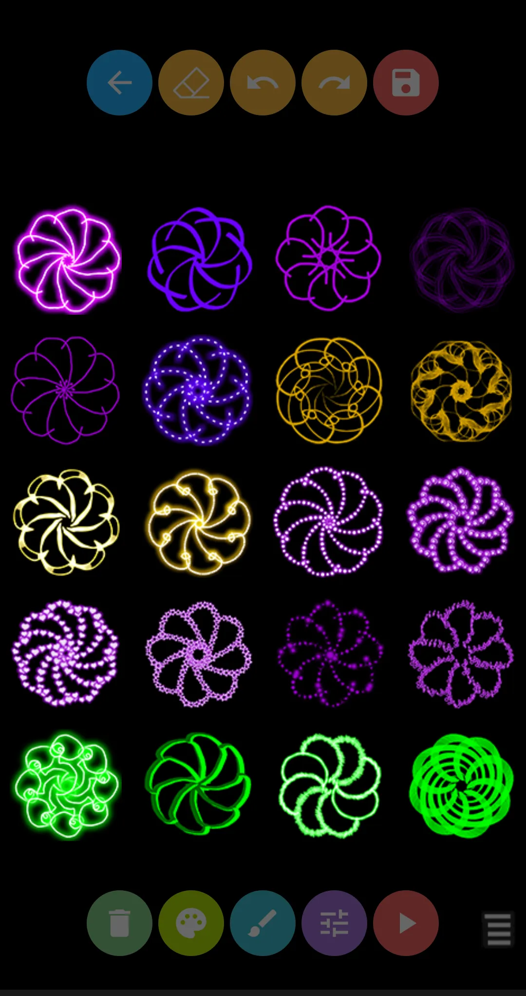 Glow Magic Doodle kaleidoscope | Indus Appstore | Screenshot