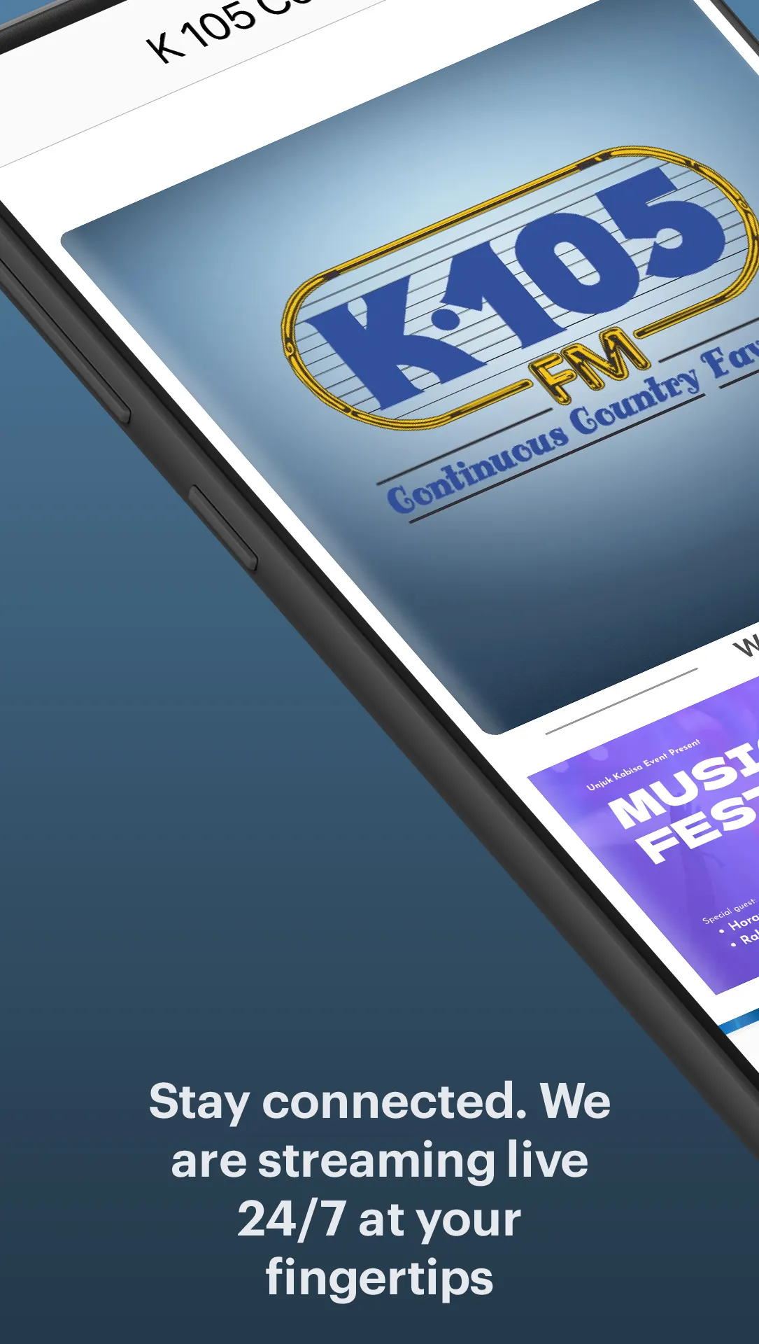 K 105 Country | Indus Appstore | Screenshot