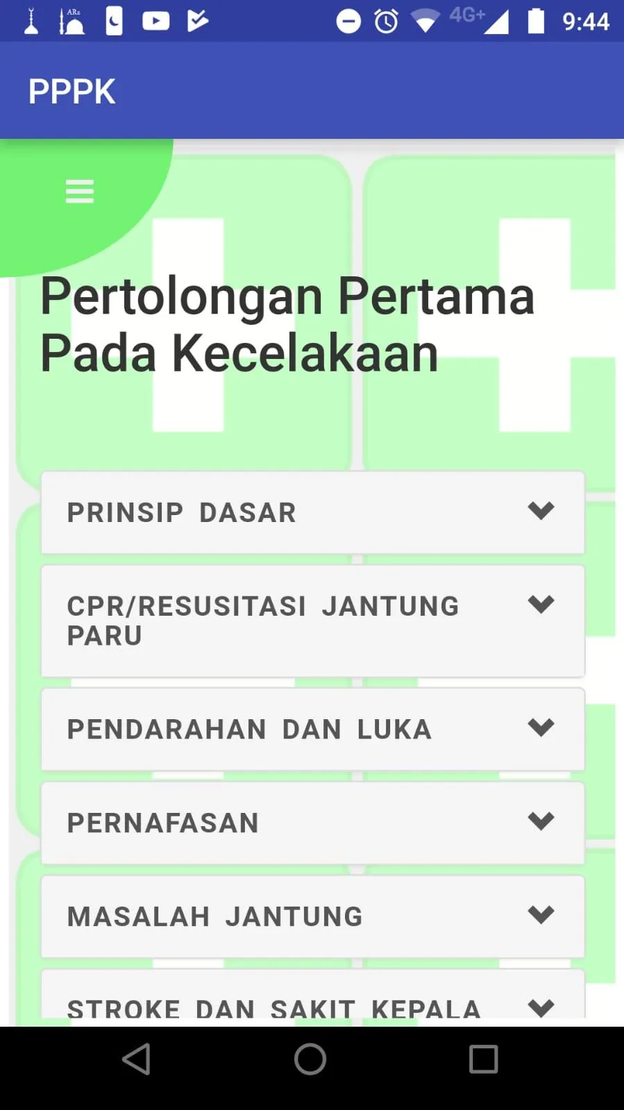 Panduan P3K Lengkap | Indus Appstore | Screenshot