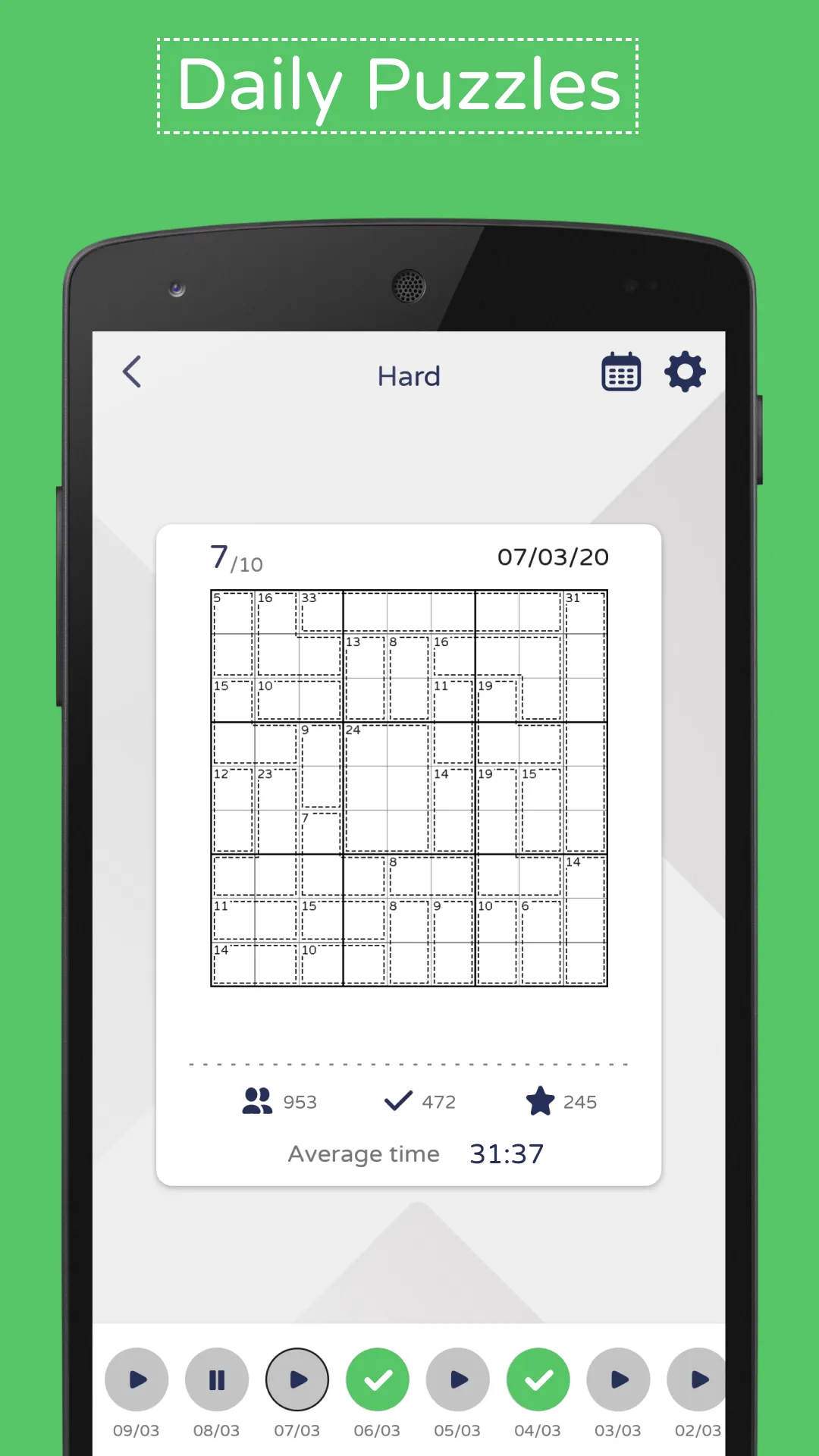 Killer Sudoku - Daily puzzles | Indus Appstore | Screenshot