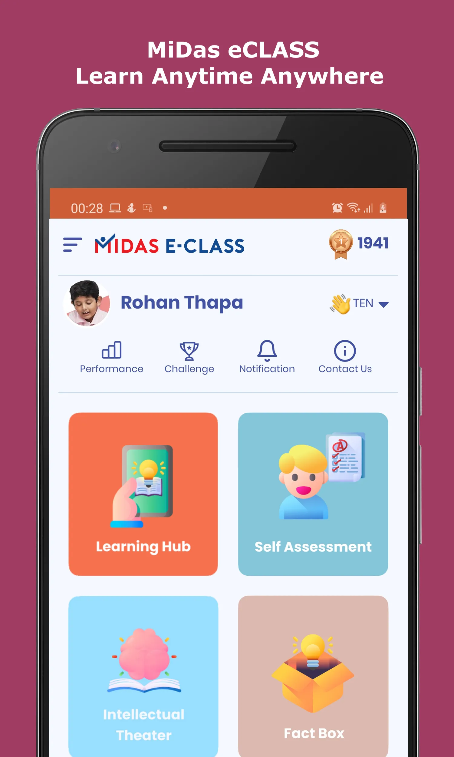 MiDas eCLASS -The Learning App | Indus Appstore | Screenshot