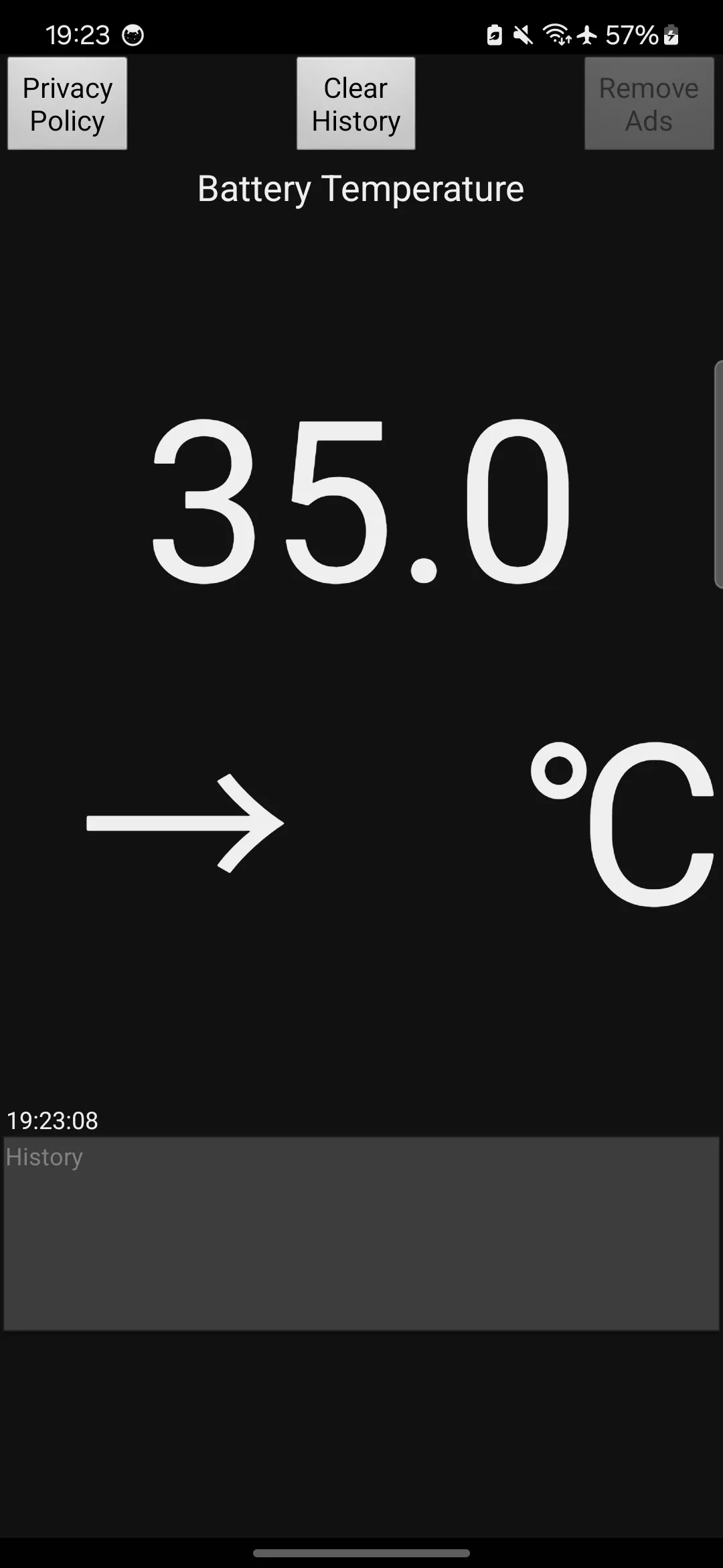 Phone Battery Temperature ℃ | Indus Appstore | Screenshot