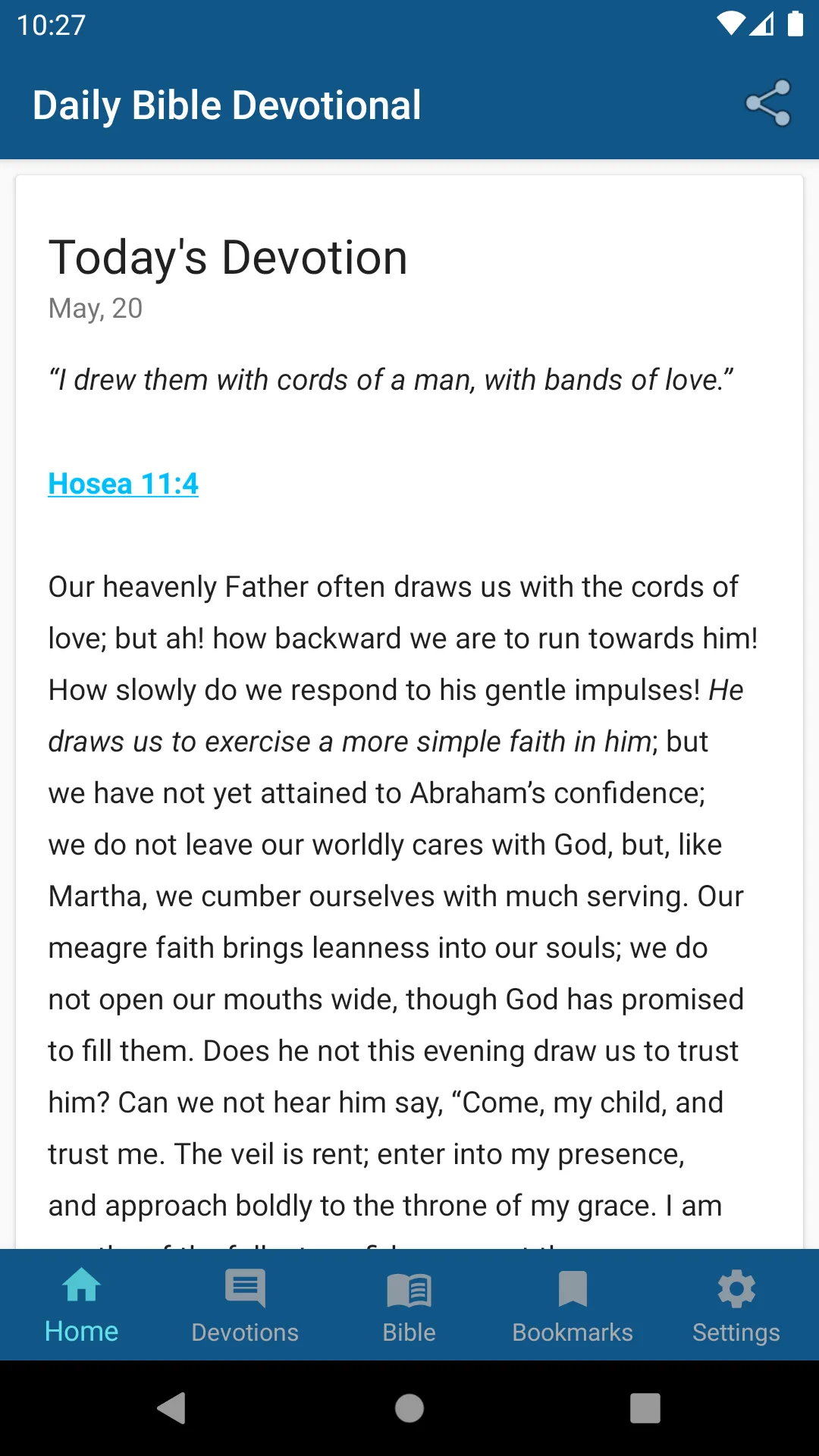 Daily Bible Devotional | Indus Appstore | Screenshot