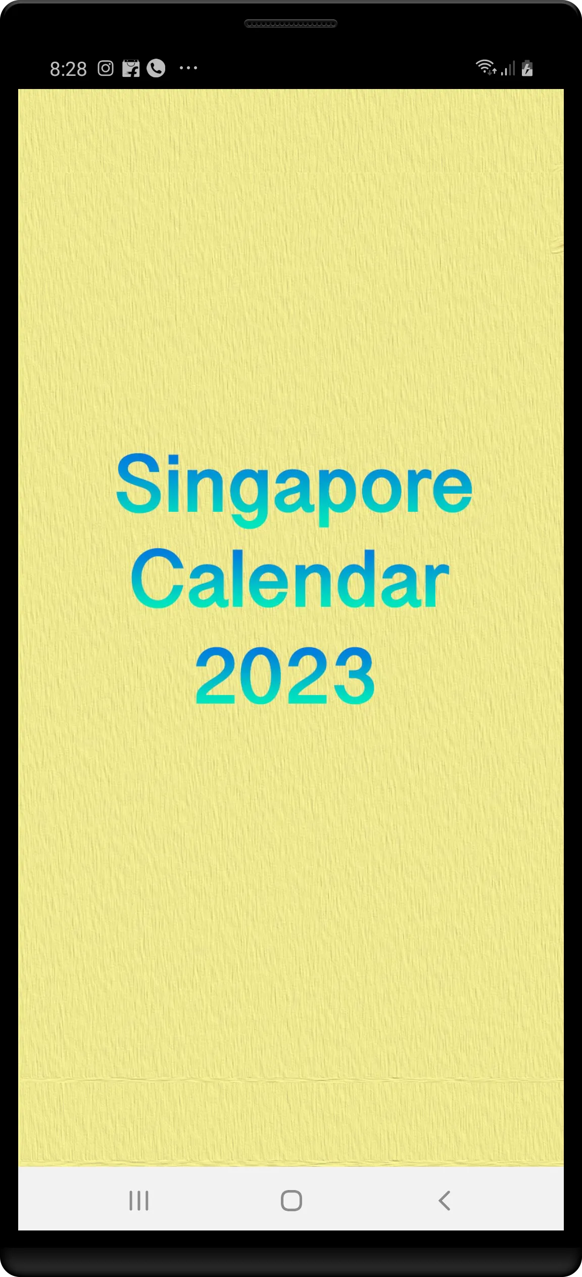 Singapore Calendar 2023 | Indus Appstore | Screenshot