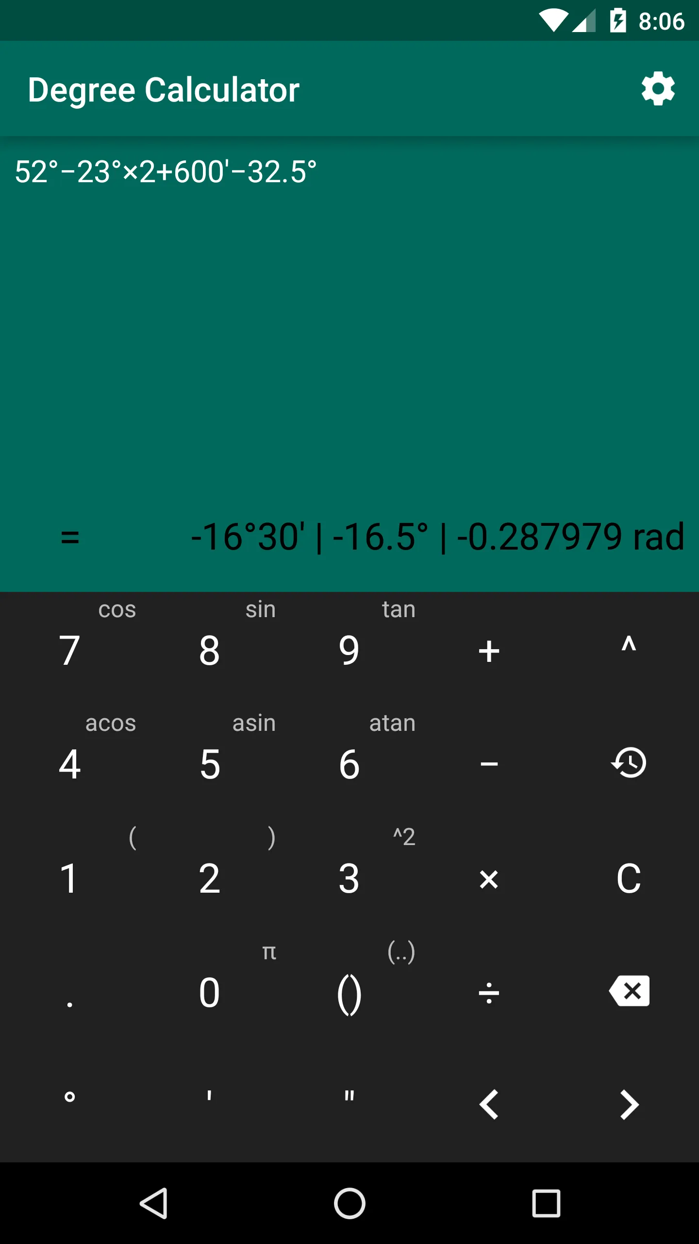 Degree Calculator | Indus Appstore | Screenshot