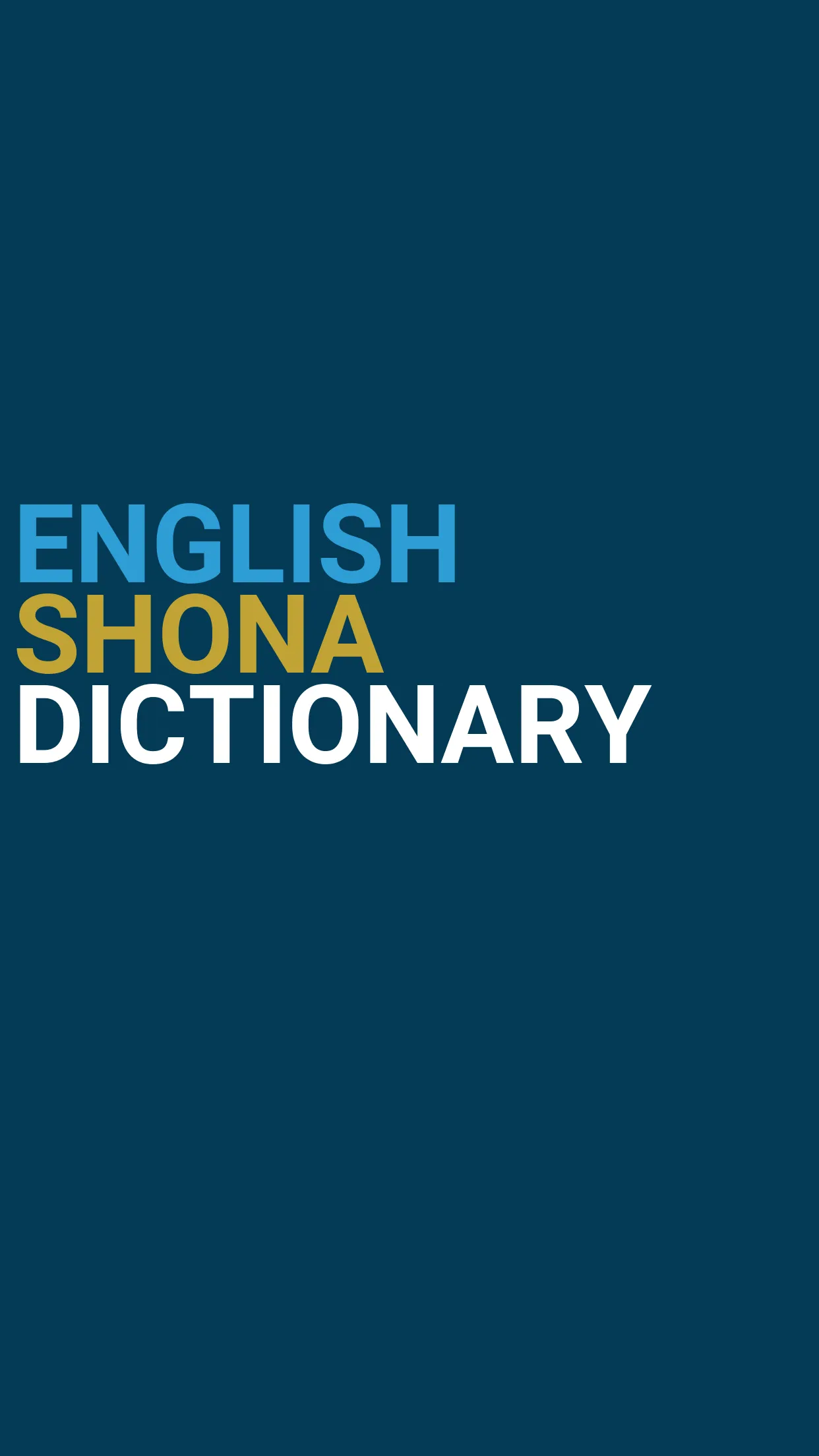 English : Shona Dictionary | Indus Appstore | Screenshot