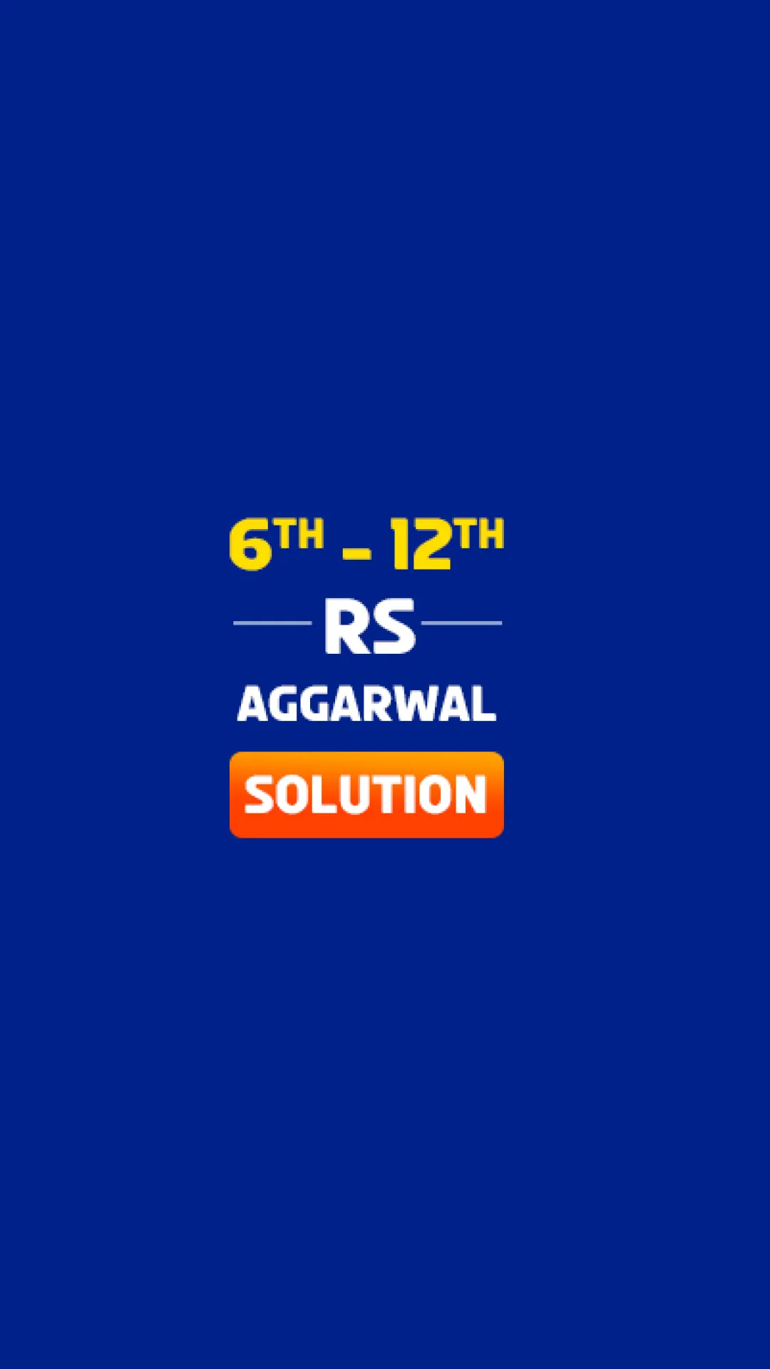 RS Aggarwal Solutions | Indus Appstore | Screenshot