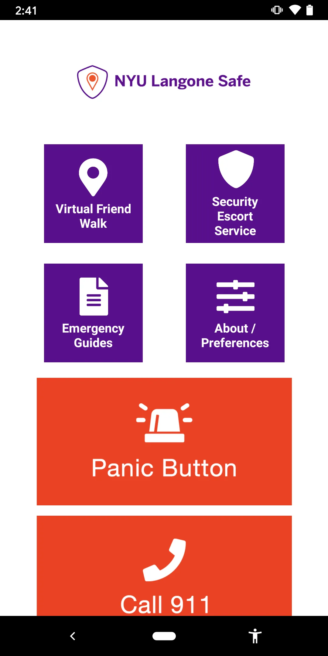 NYU Langone Safe | Indus Appstore | Screenshot