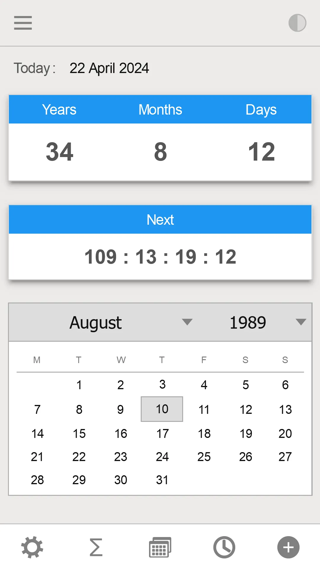 Age Calculator: Date of Birth | Indus Appstore | Screenshot