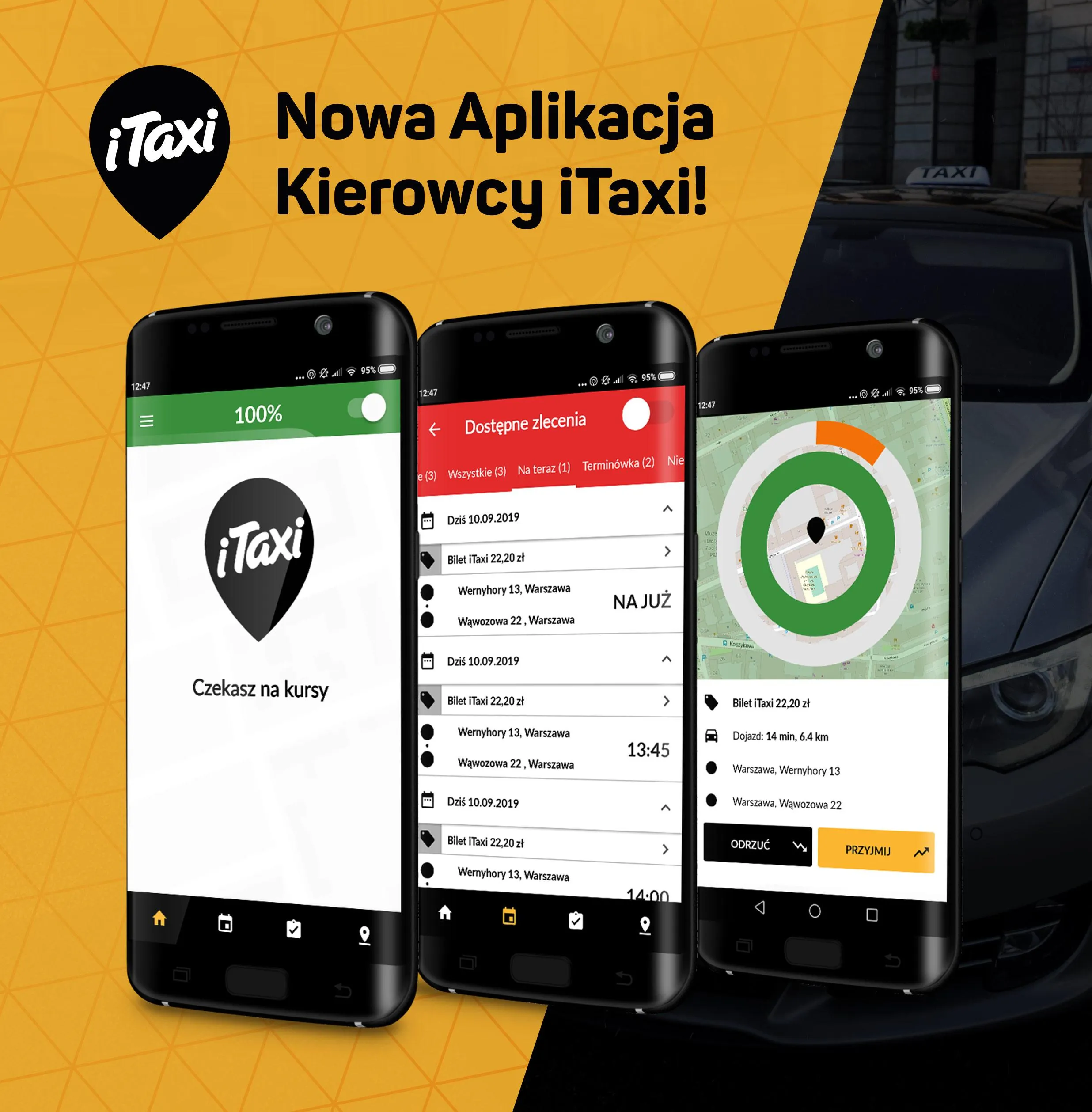 iTaxi Kierowca K3 | Indus Appstore | Screenshot