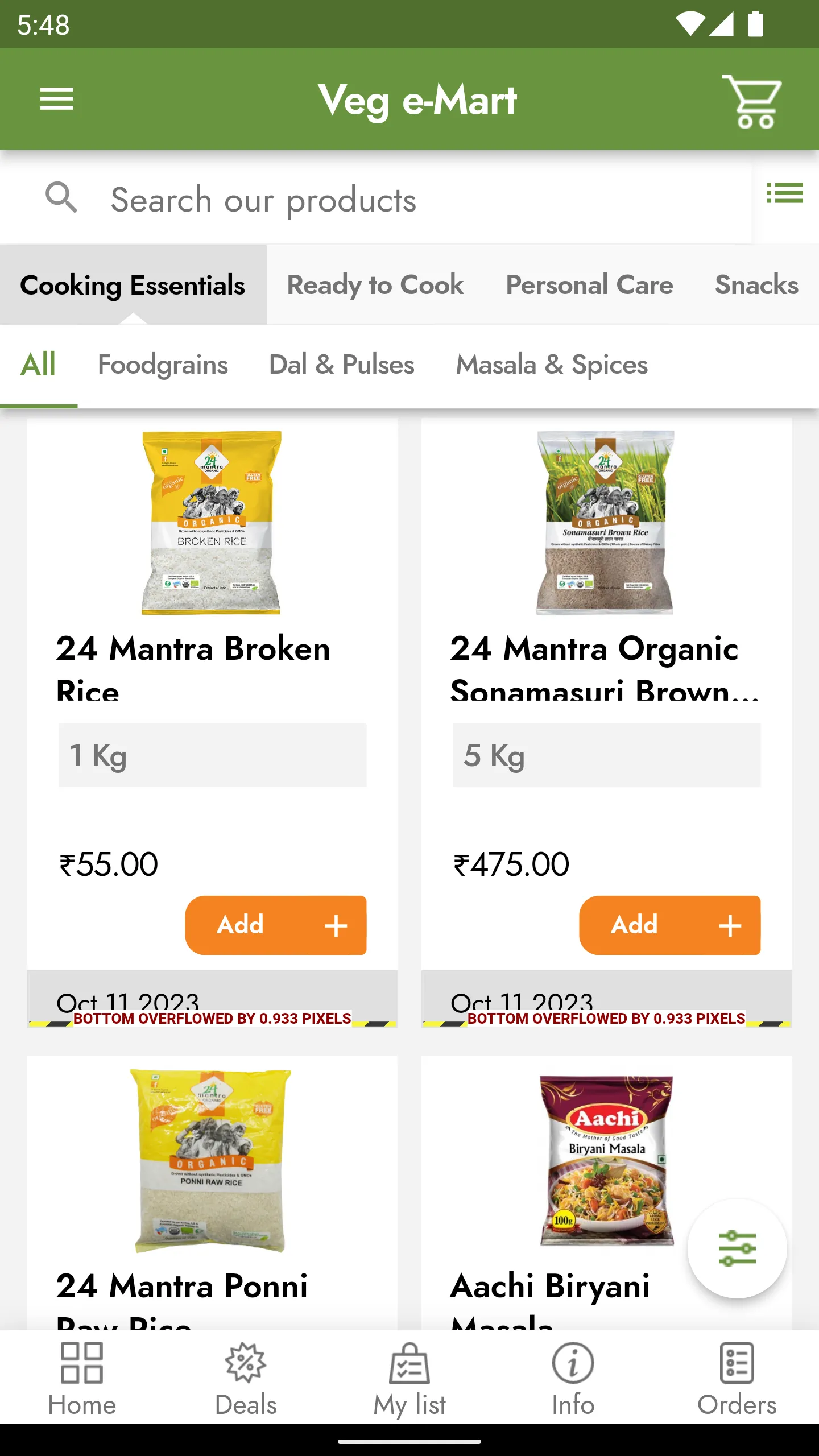 Veg e-Mart | Indus Appstore | Screenshot