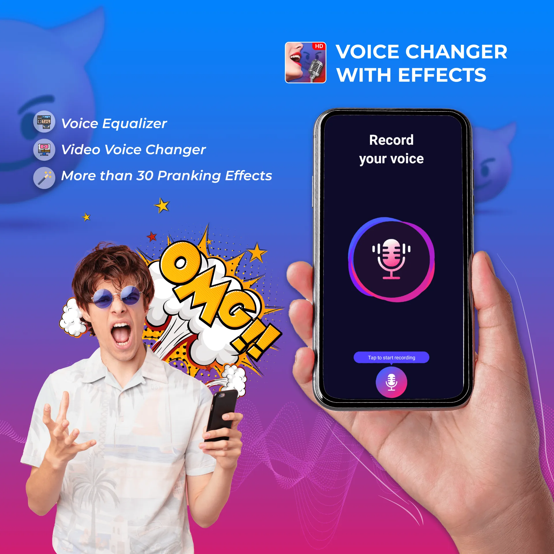 The Pranksters: Voice Changer | Indus Appstore | Screenshot