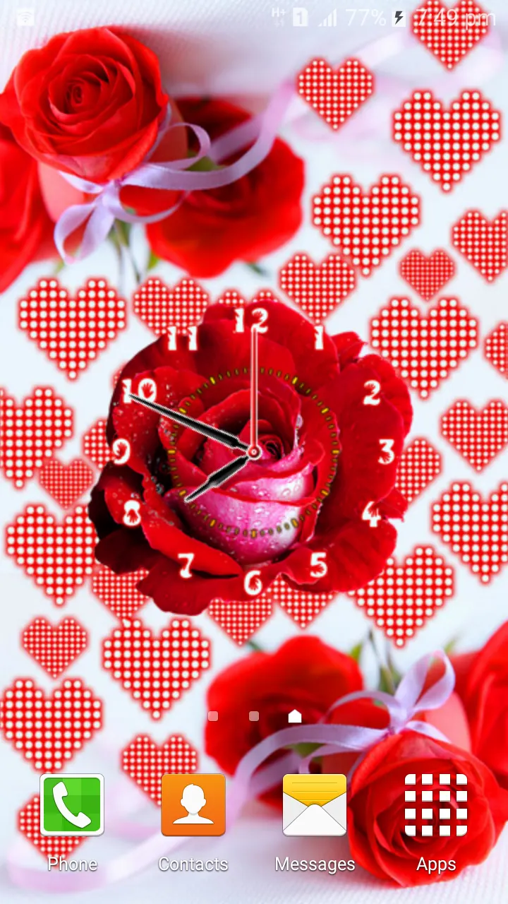 Rose Flower Clock | Indus Appstore | Screenshot