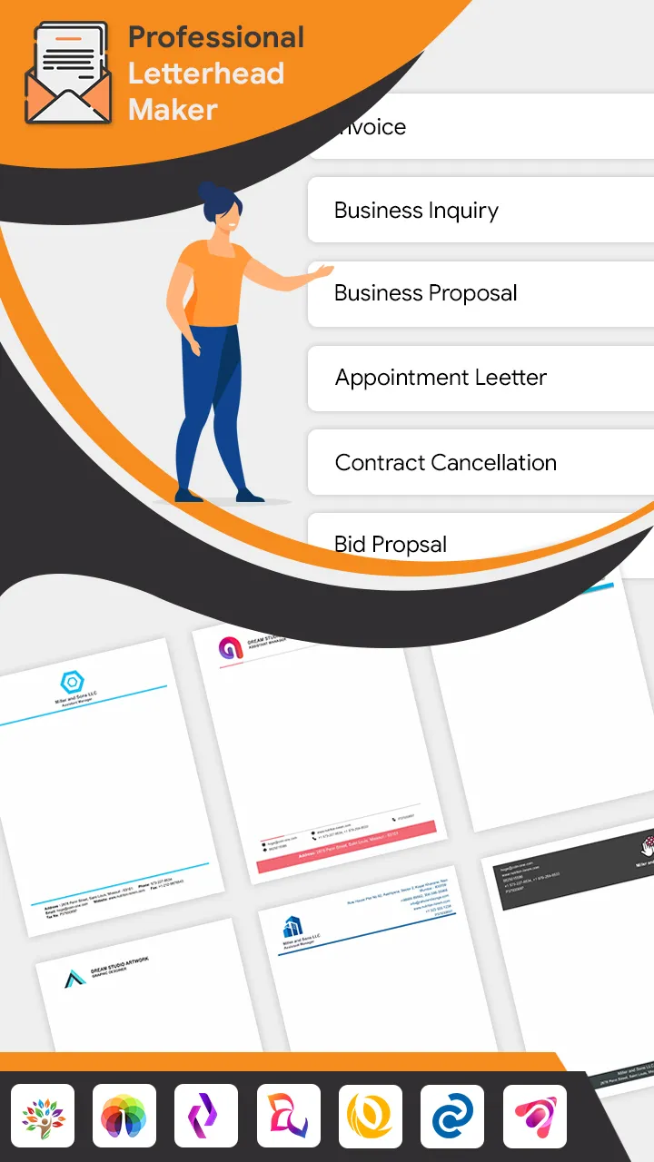 Professional Letterhead Maker  | Indus Appstore | Screenshot