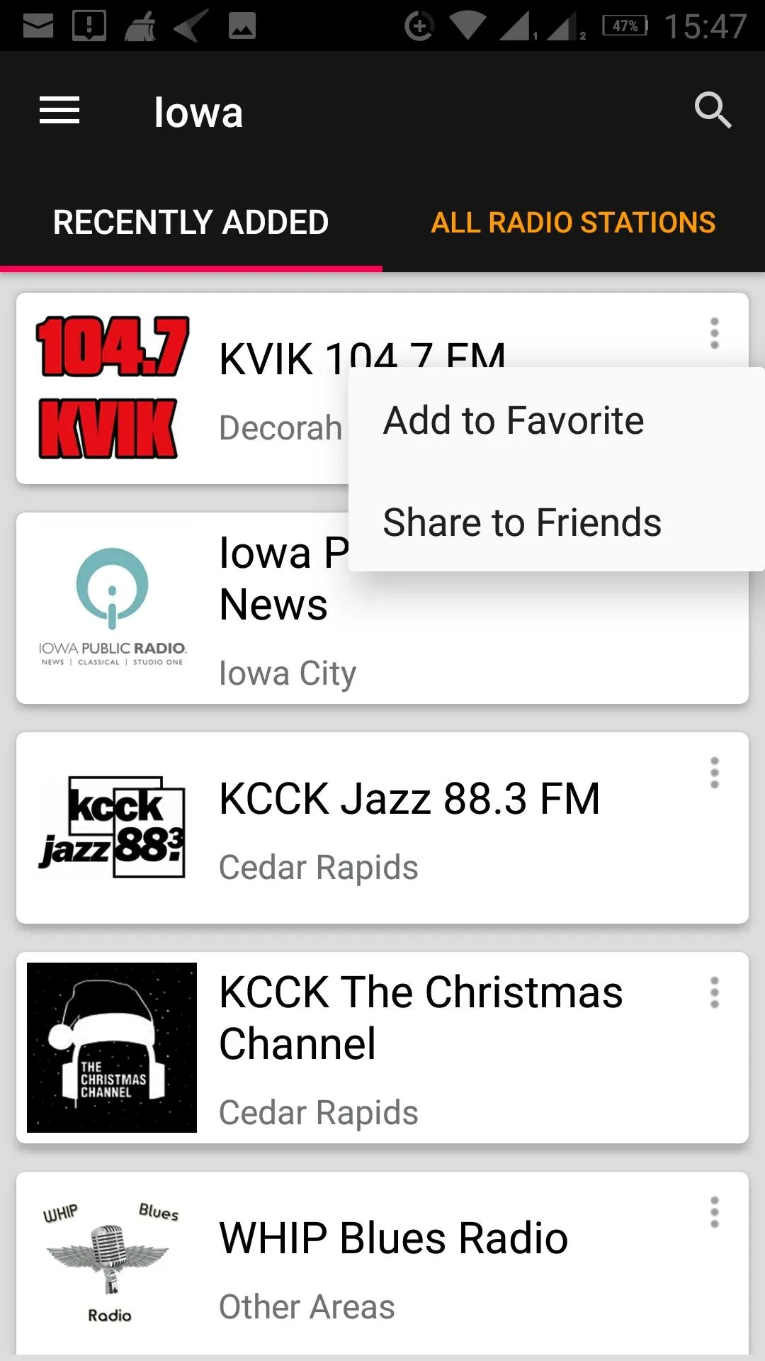 Iowa Radio Stations - USA | Indus Appstore | Screenshot