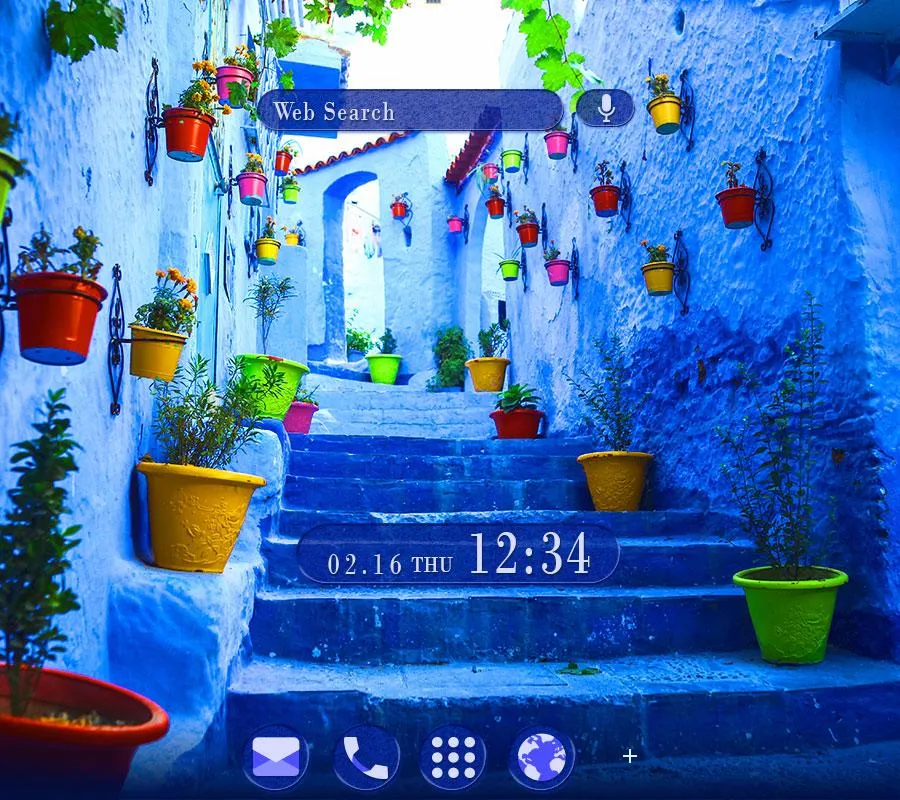 Blue Chaouen Theme +HOME | Indus Appstore | Screenshot