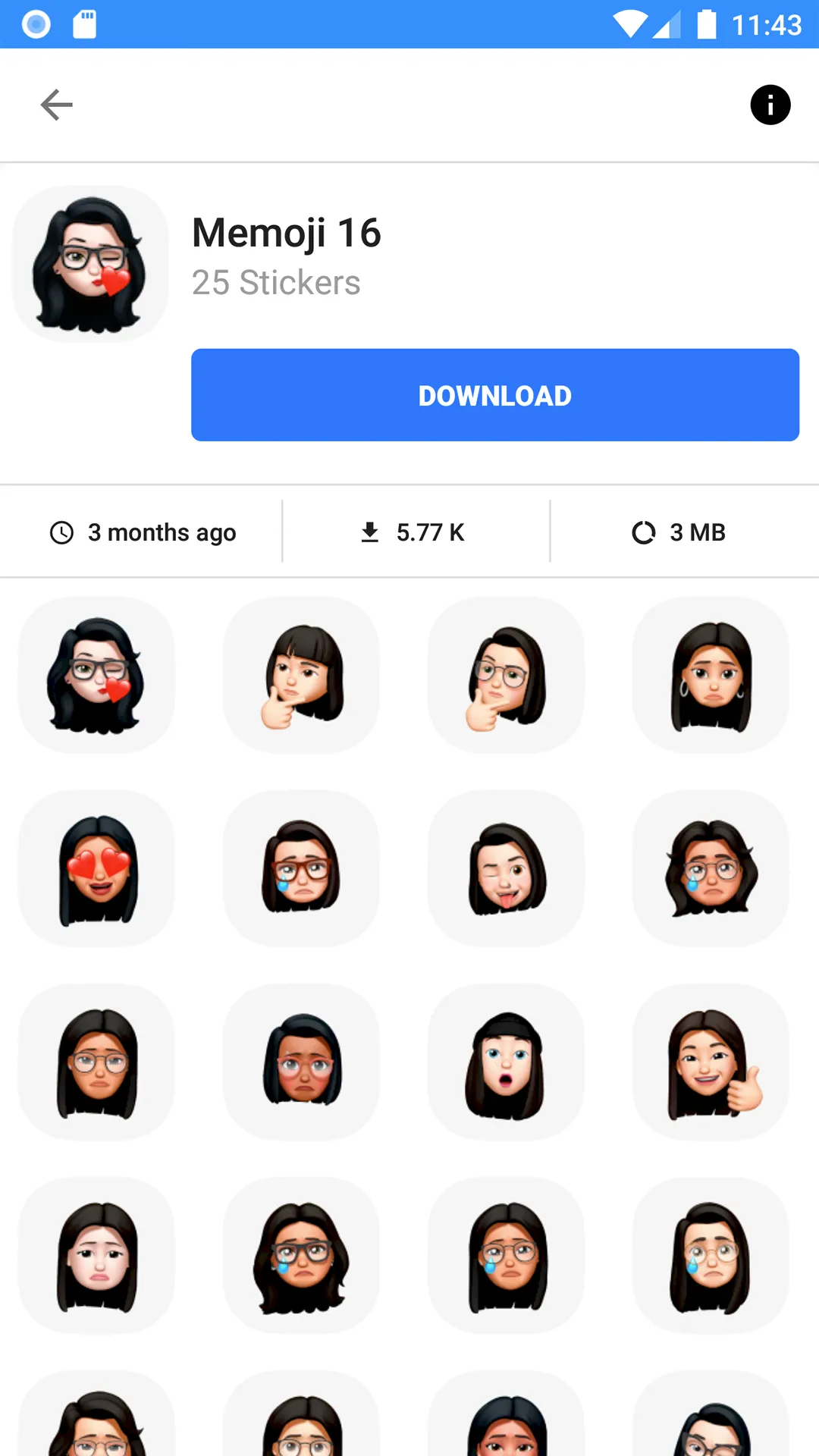 WASticker: Memoji Stickers | Indus Appstore | Screenshot