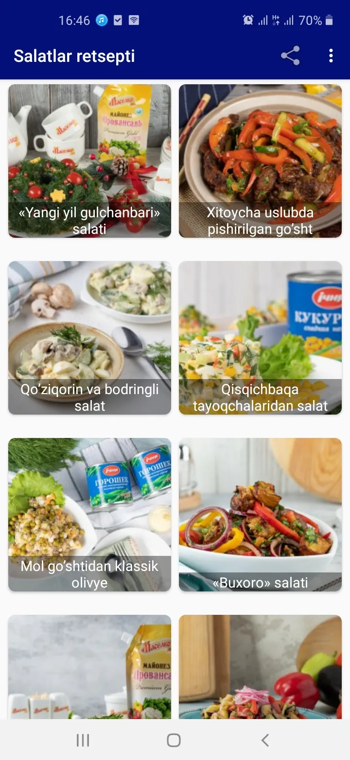 Salatlar retsepti | Indus Appstore | Screenshot