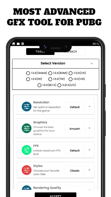 GFX Tool For PUBG -  BGMI GFX | Indus Appstore | Screenshot