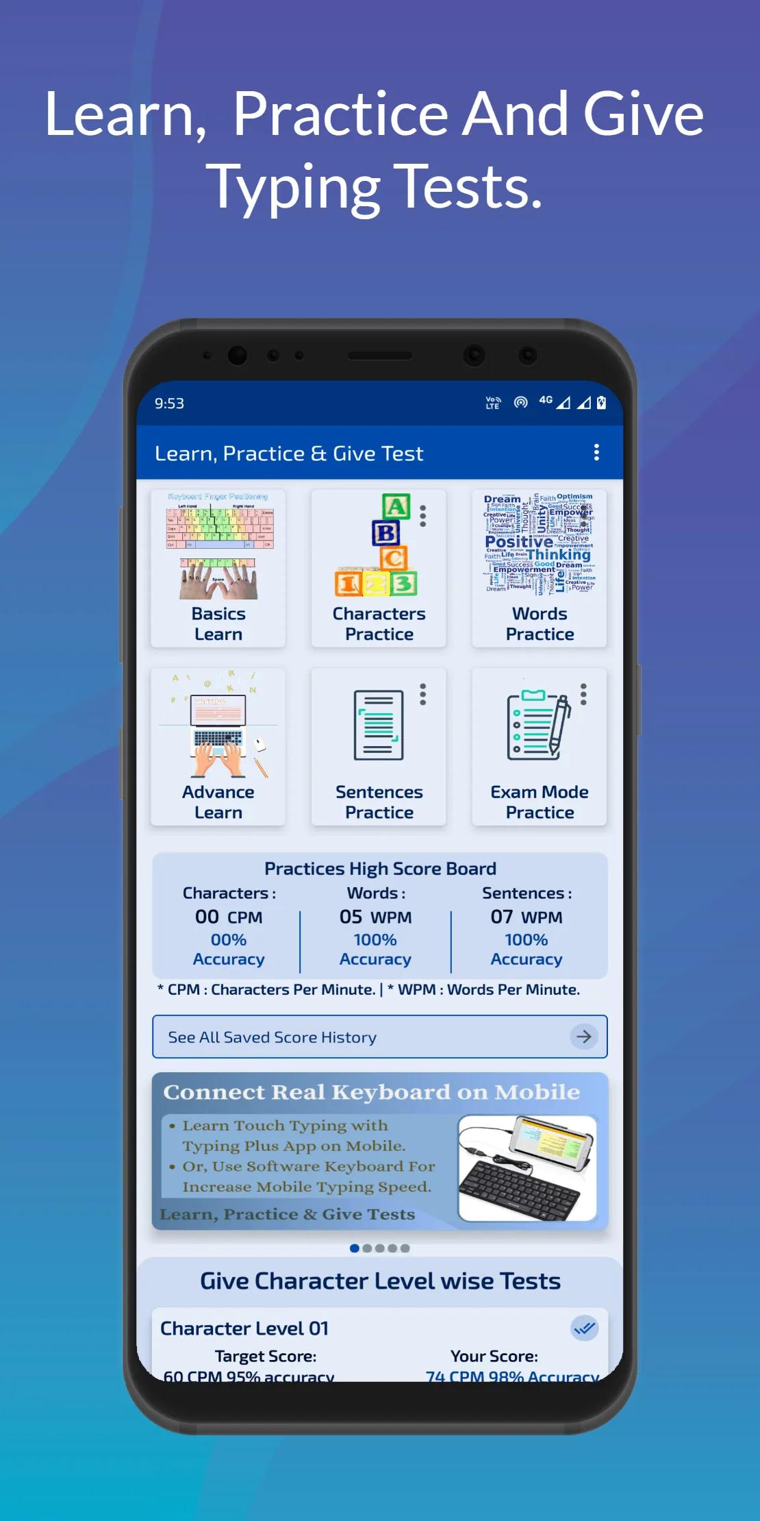 Typing Plus:English Typing App | Indus Appstore | Screenshot