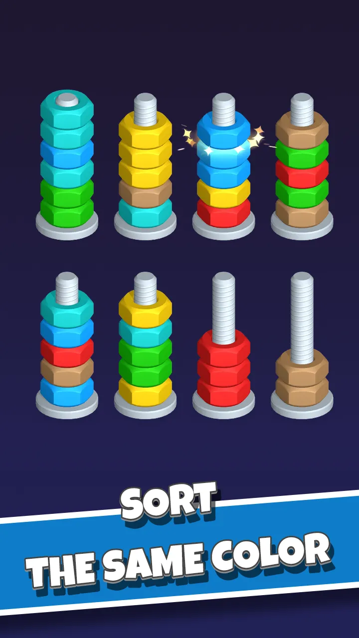 Nut Sort-Color Puzzle Game | Indus Appstore | Screenshot