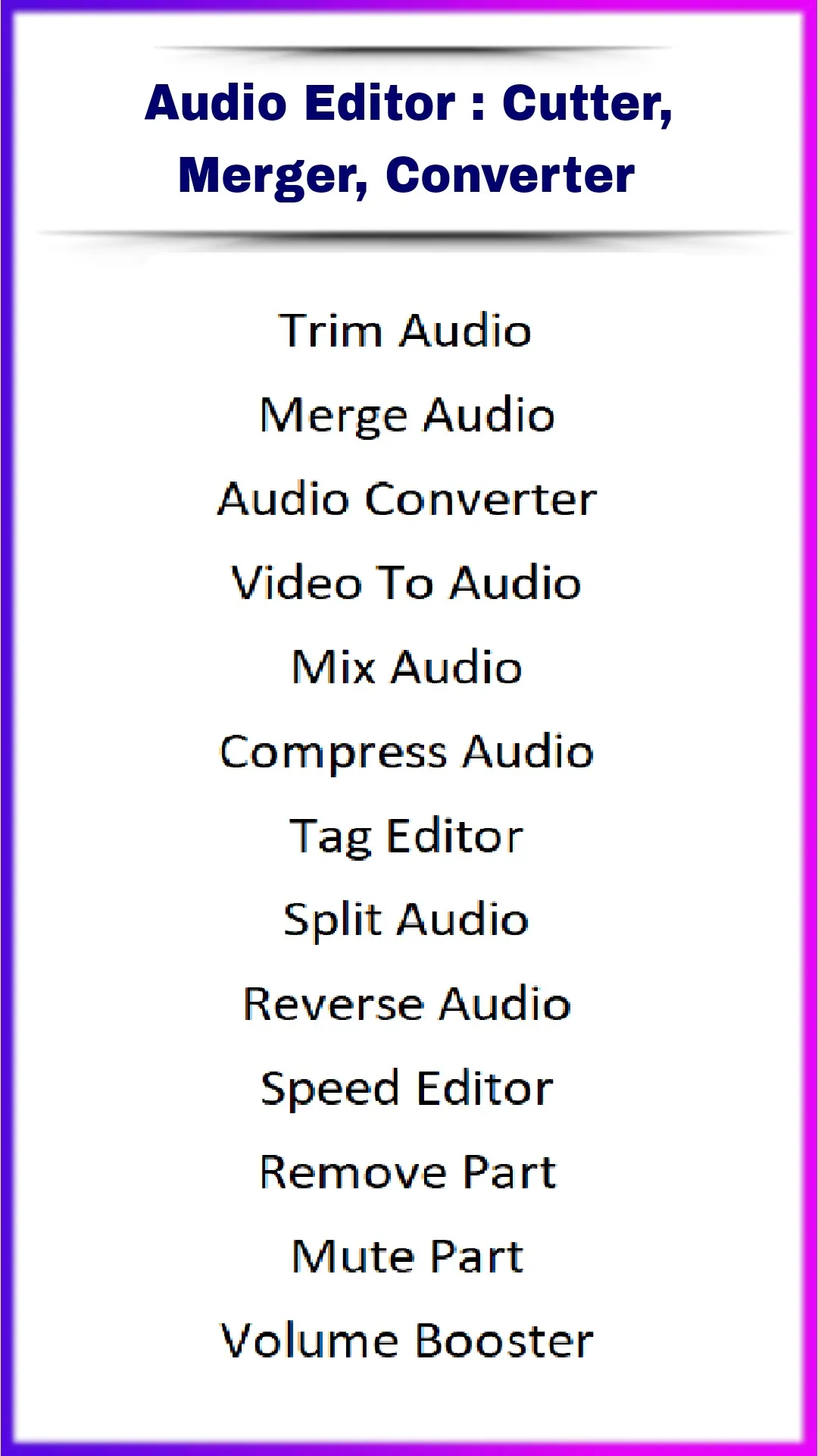 Audio Editor : Cutter, Merger | Indus Appstore | Screenshot