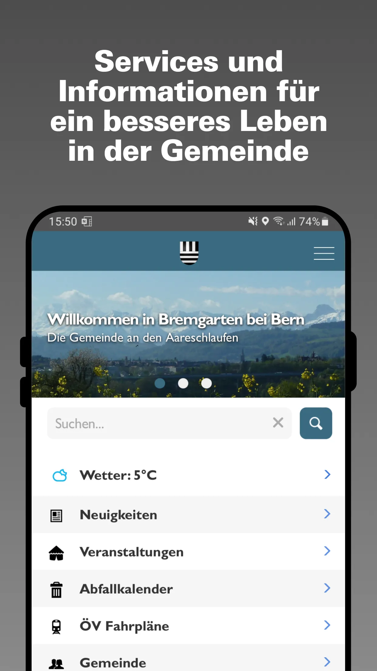 Gemeinde Bremgarten bei Bern | Indus Appstore | Screenshot