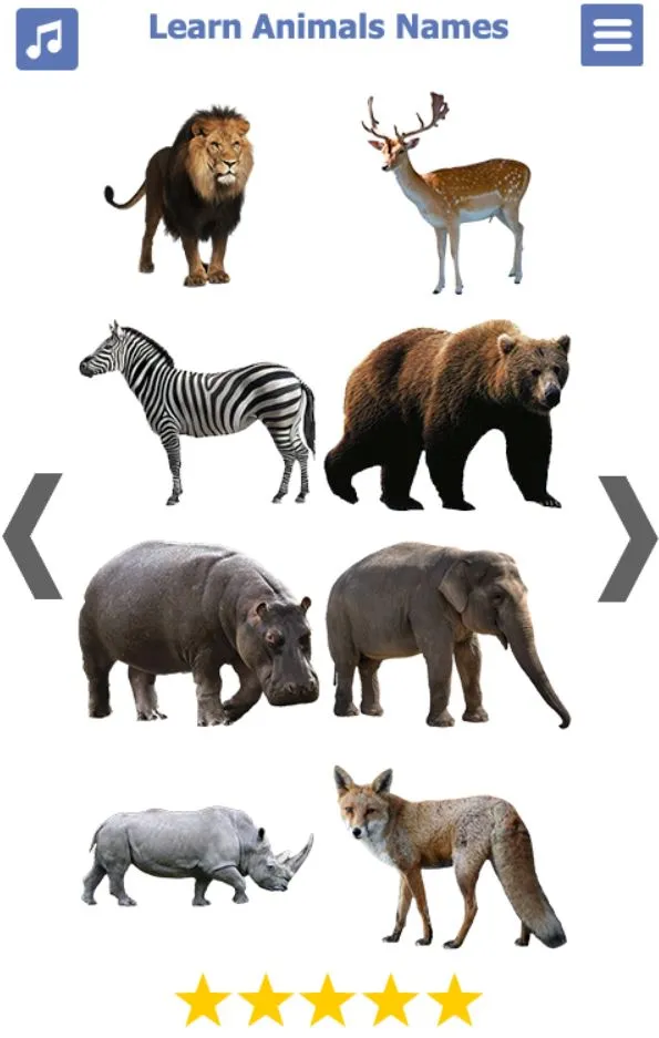 Animals Name Animal Sounds Ani | Indus Appstore | Screenshot