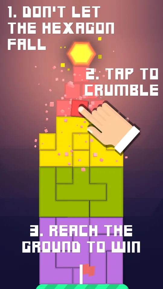 Hexagon Tower Balance Blocks | Indus Appstore | Screenshot