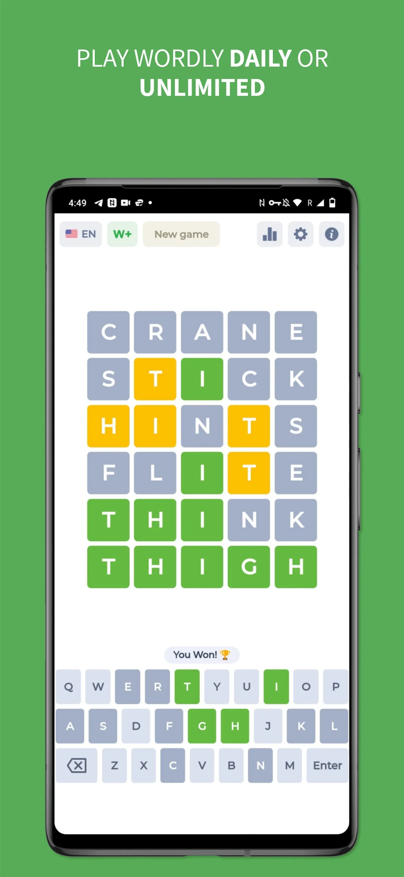 Wordy - Word Puzzle Game | Indus Appstore | Screenshot