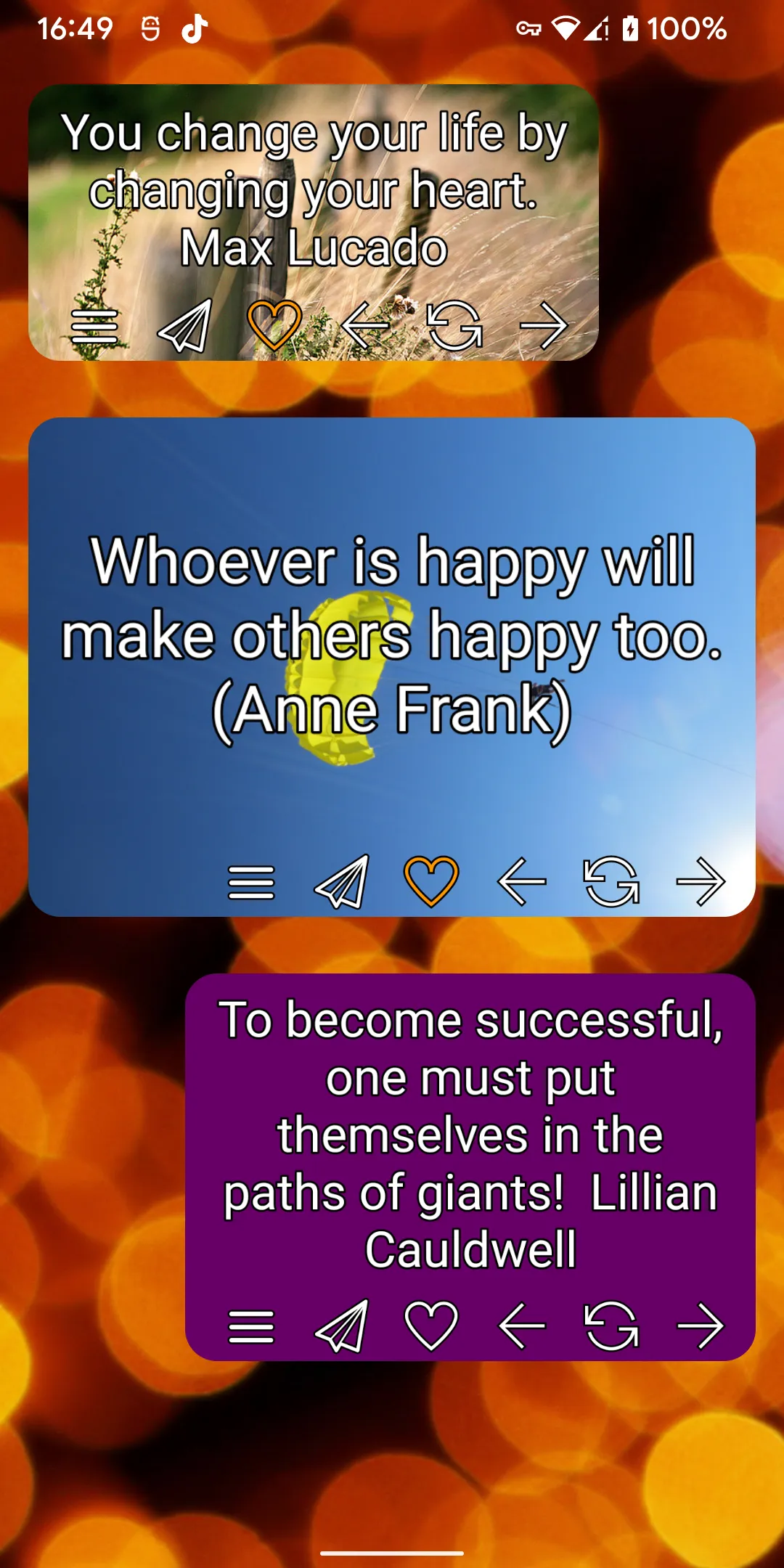 Motivation widget: Daily quote | Indus Appstore | Screenshot