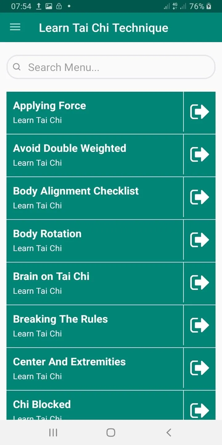 Learn Tai Chi Techniques | Indus Appstore | Screenshot