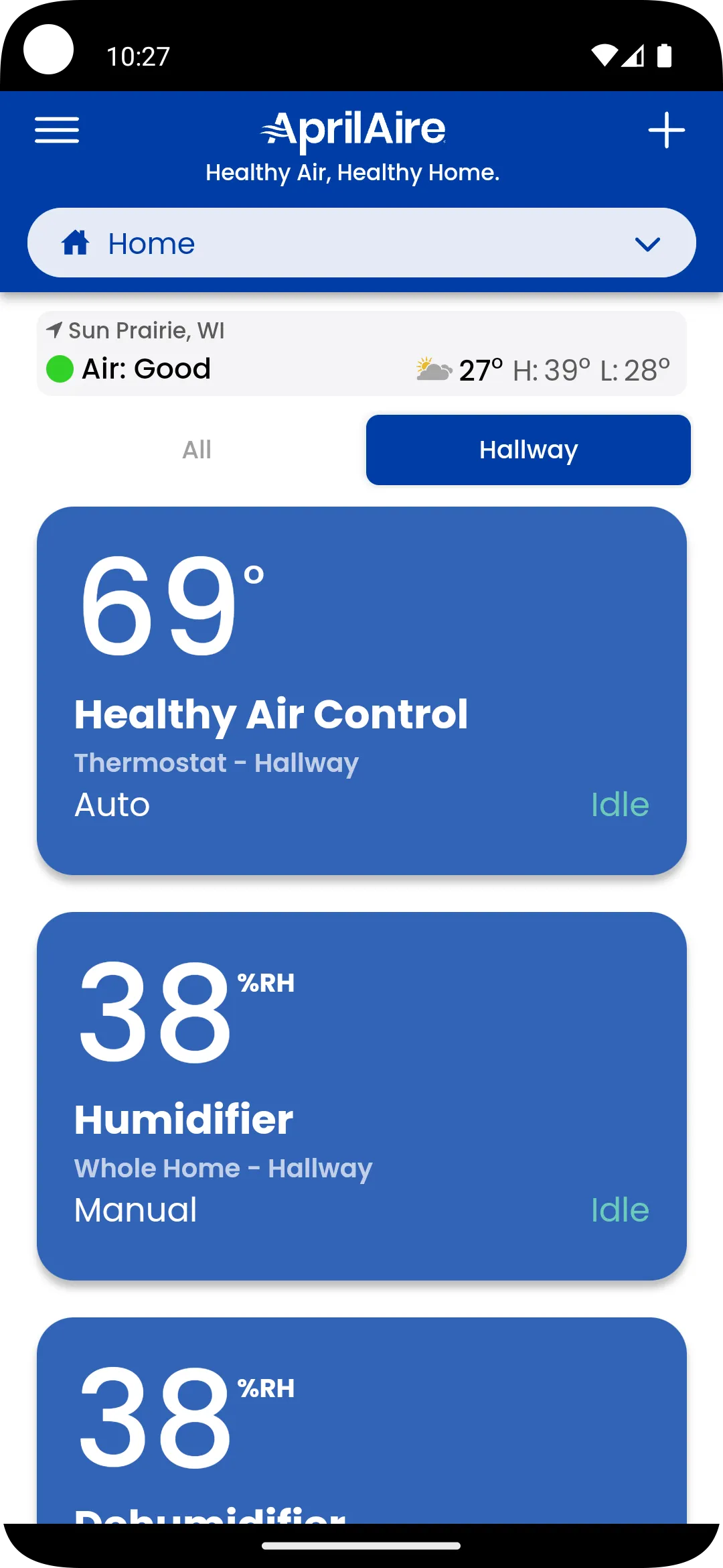 AprilAire Healthy Air | Indus Appstore | Screenshot