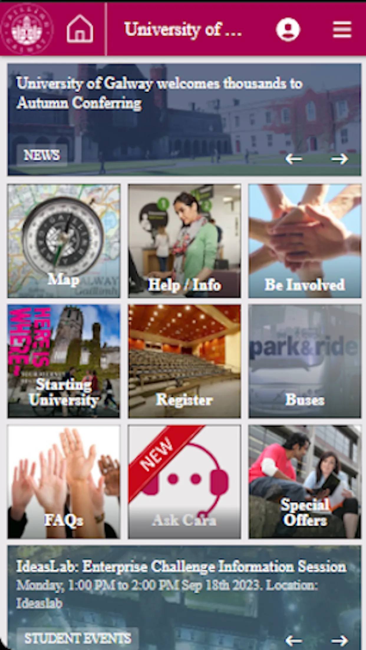 University of Galway | Indus Appstore | Screenshot