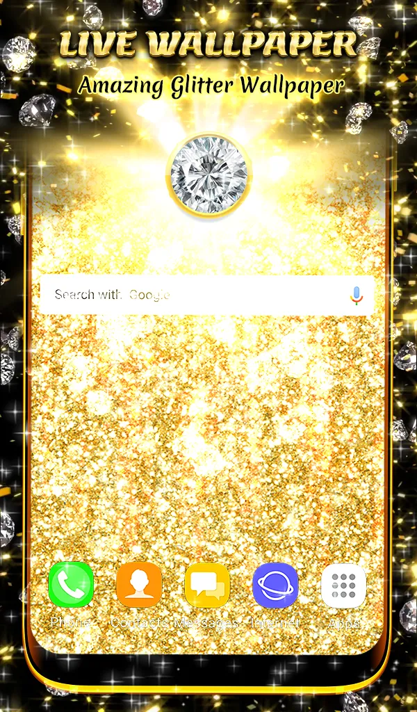 Golden Glitter Wallpaper | Indus Appstore | Screenshot