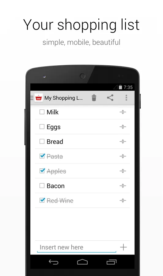 Shopping List | Indus Appstore | Screenshot