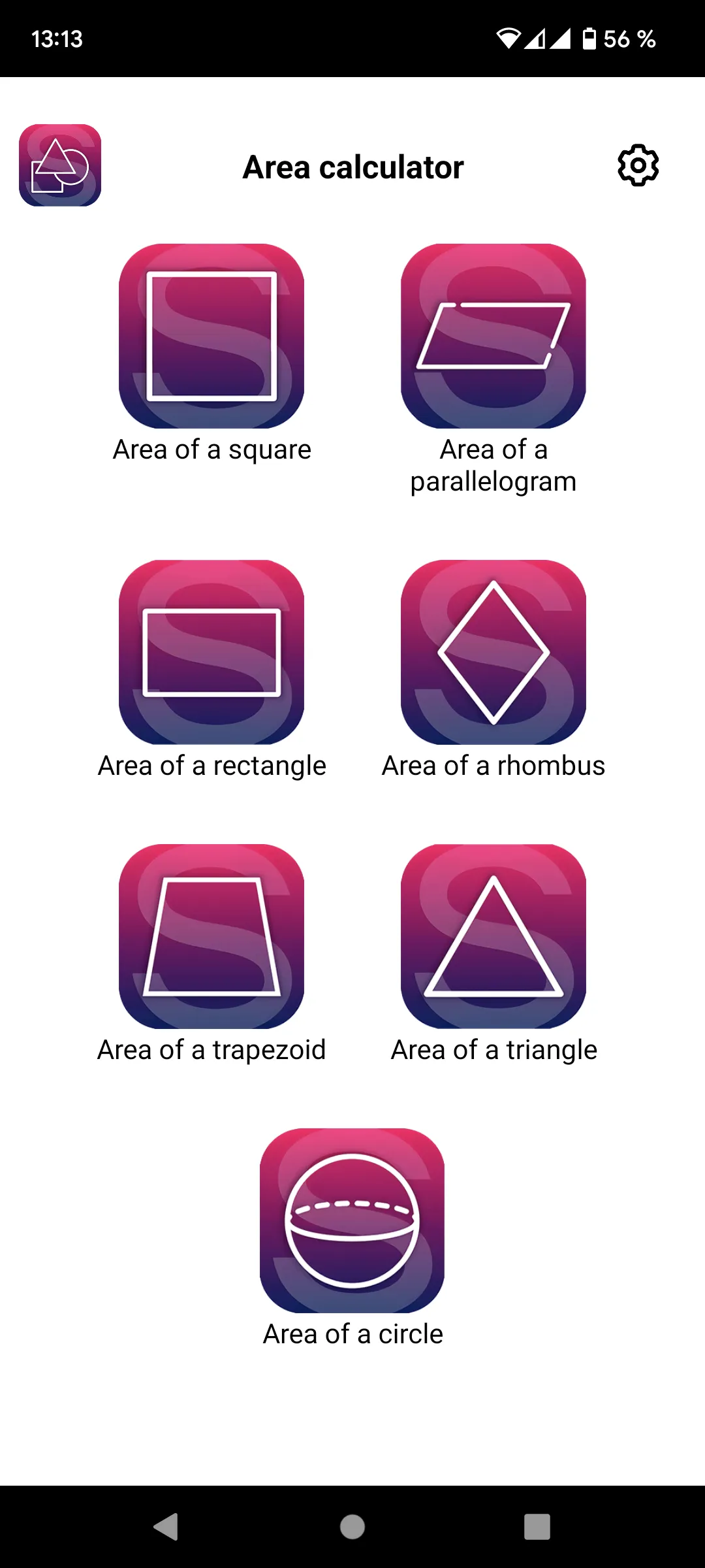 Area calculator | Indus Appstore | Screenshot