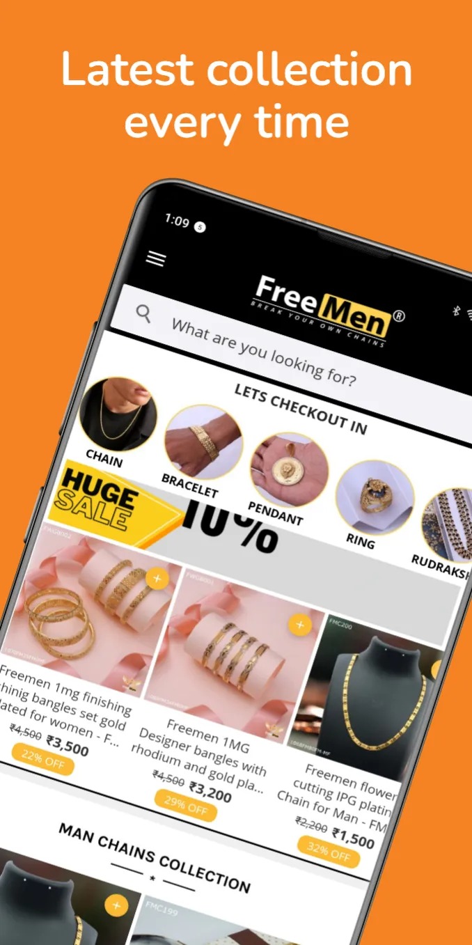 Freemen - Gold Plated Jewelry | Indus Appstore | Screenshot