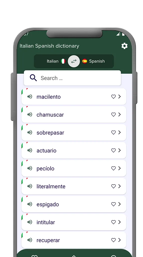 Italian - Spanish dictionary | Indus Appstore | Screenshot