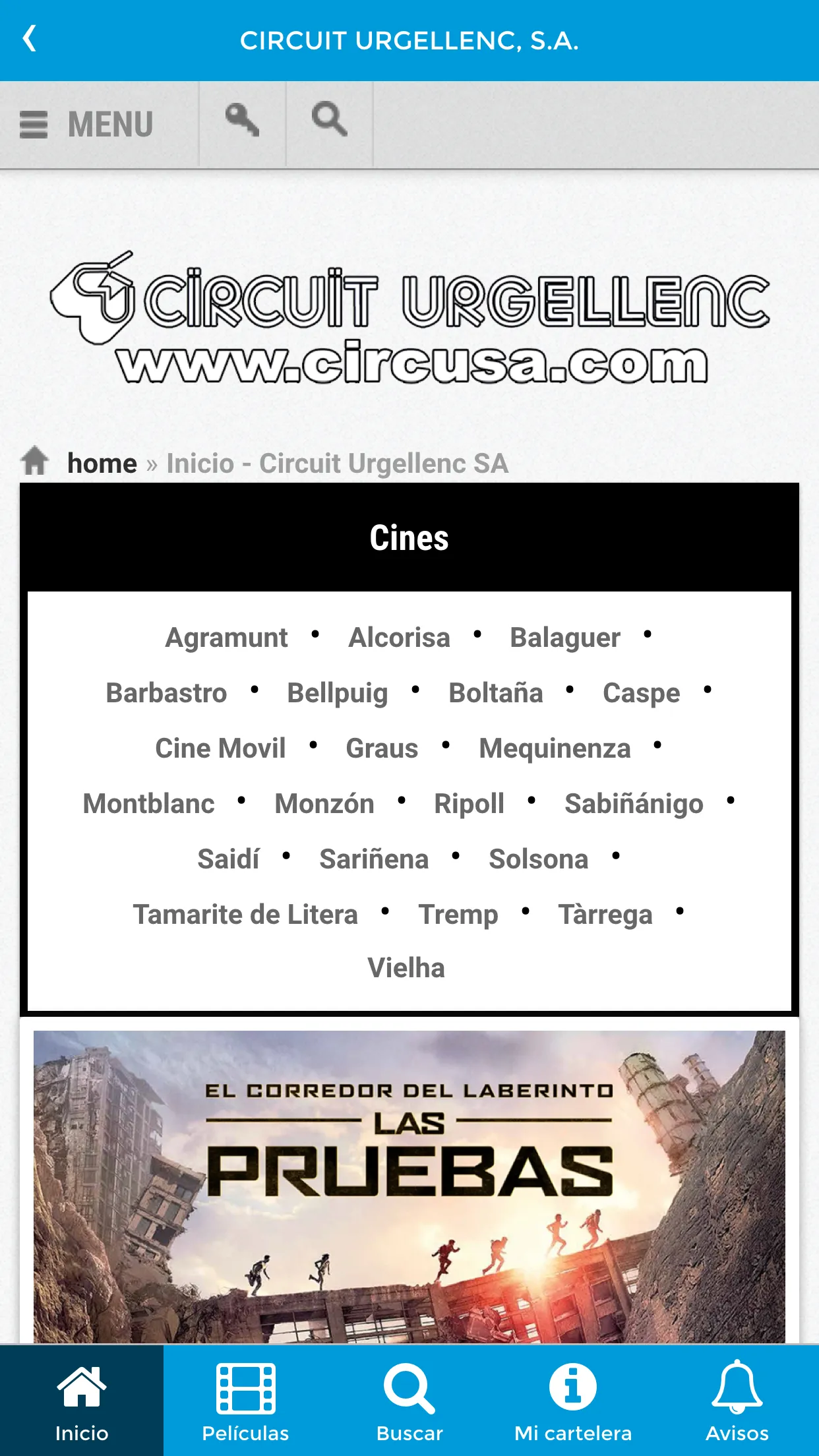 Circusa - Tus Cines | Indus Appstore | Screenshot