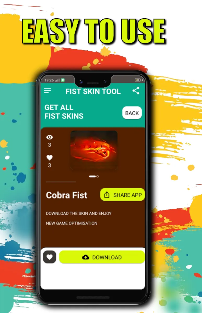 One Tap Fist Skin | Indus Appstore | Screenshot