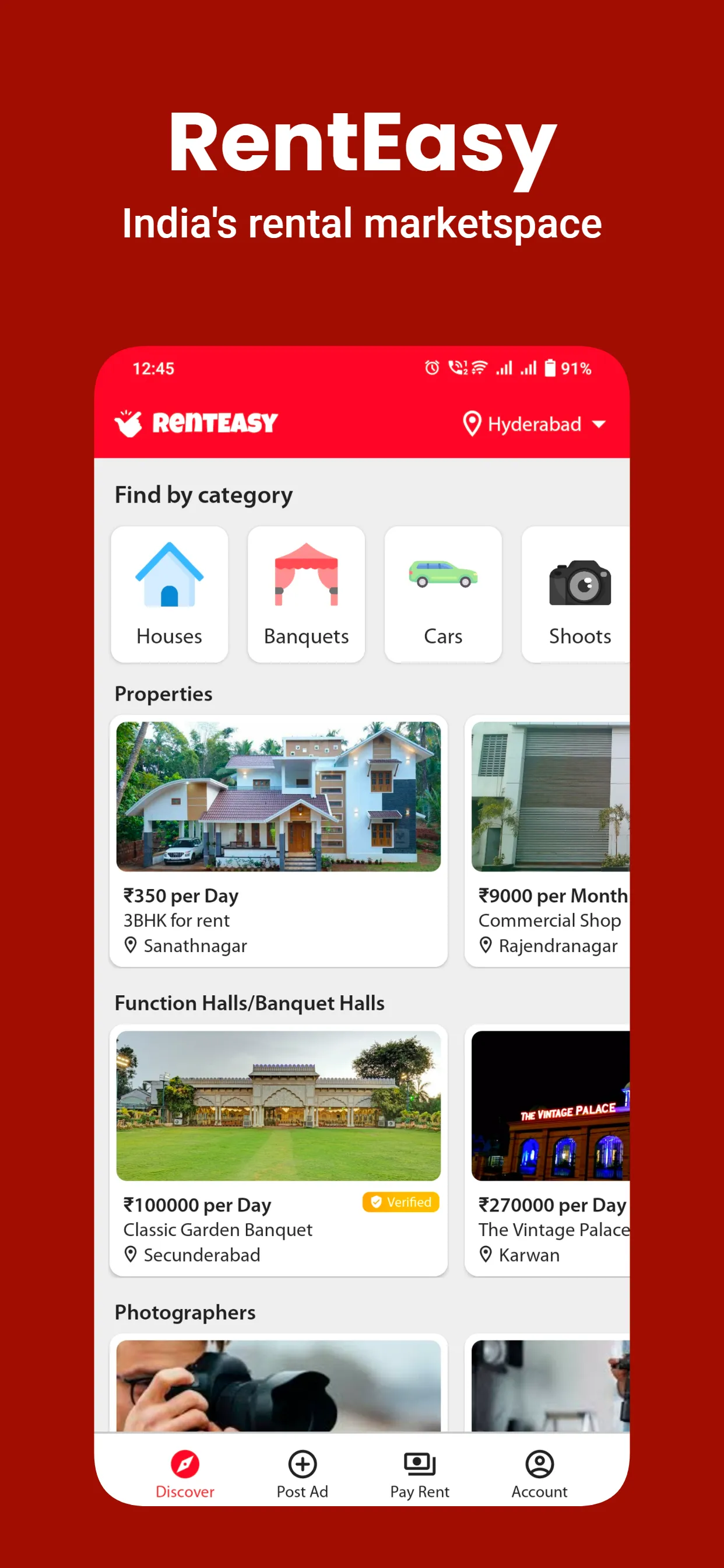 Rent Easy: Online Renting App | Indus Appstore | Screenshot