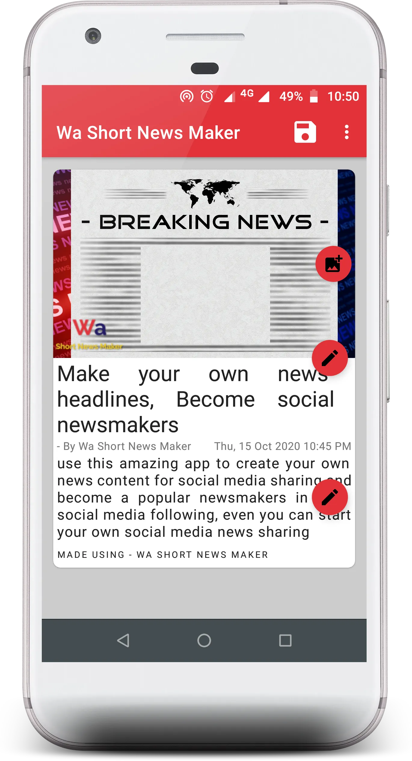 Wa Short News Maker | Indus Appstore | Screenshot