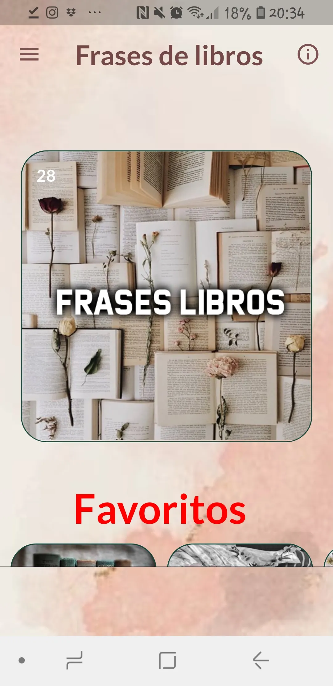 Libros frases (Autor y título) | Indus Appstore | Screenshot