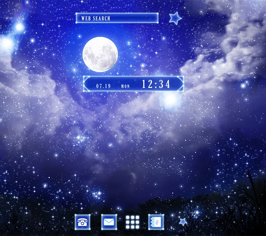 Blue Moon Theme | Indus Appstore | Screenshot