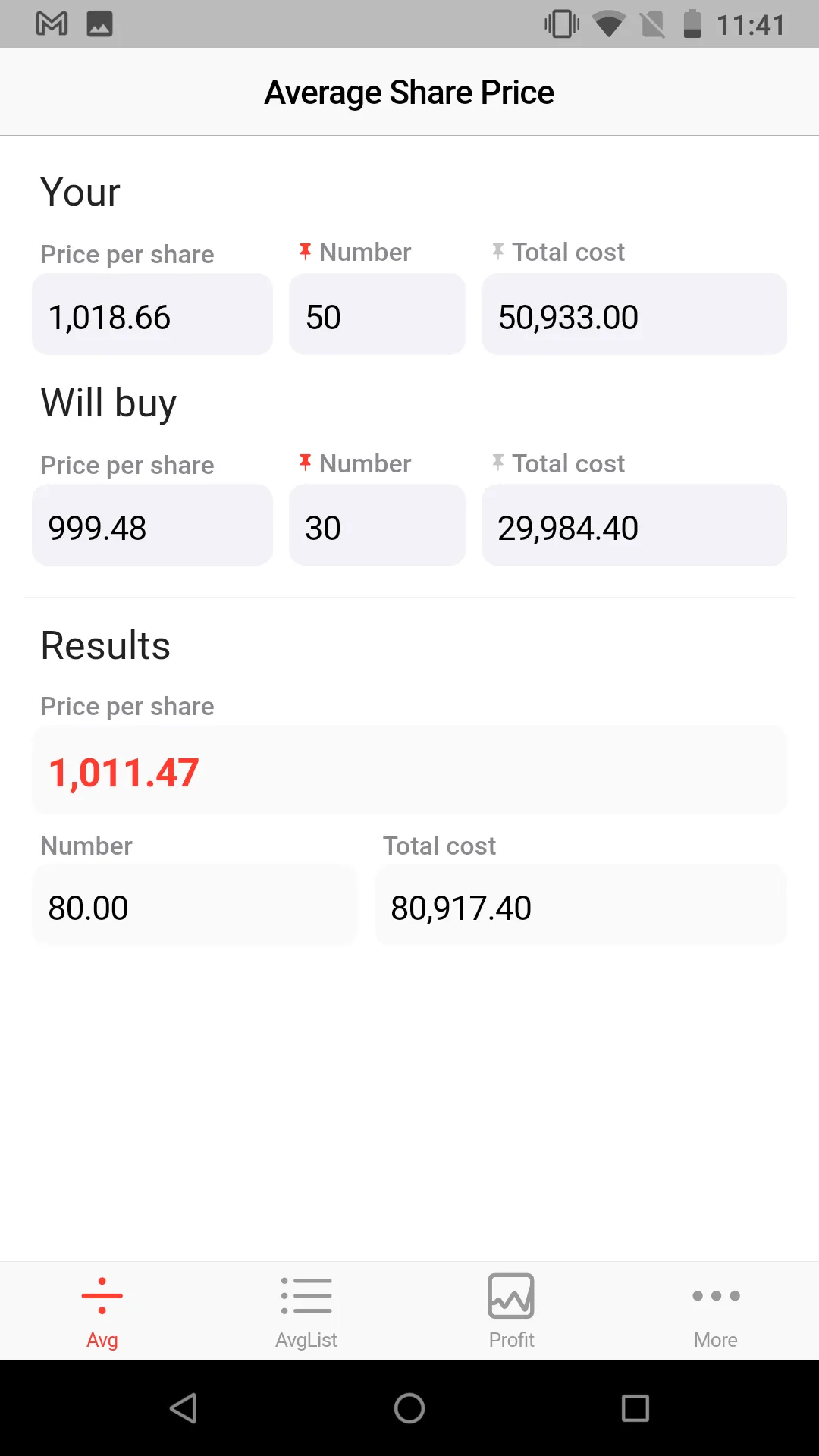 Stock Honey Calculator | Indus Appstore | Screenshot