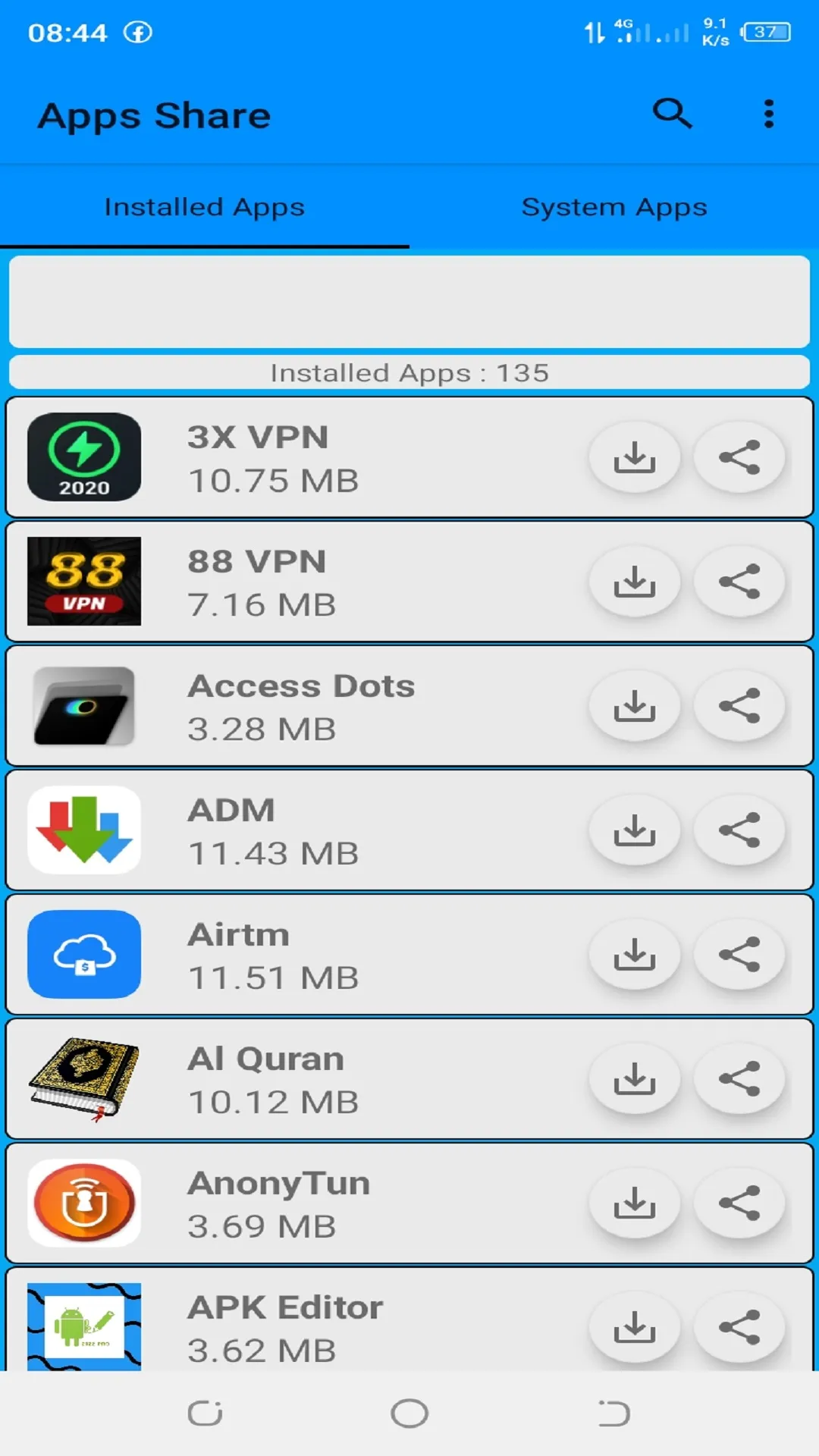 Apps Share - Apk Extractor | Indus Appstore | Screenshot