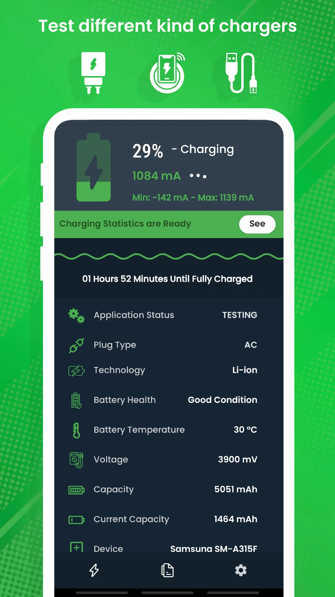 Charger Tester & Ampere Meter | Indus Appstore | Screenshot
